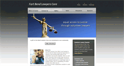 Desktop Screenshot of fortbendlawyerscare.org